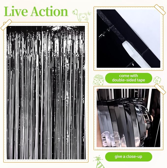 157Pcs Black White and Lime Green Balloons Garland Arch Kit - Image 3