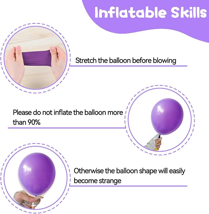 Pink Blue Purple Balloons - Image 3