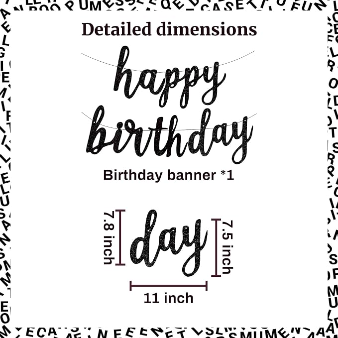 Happy Birthday Banner for Birthday Party Decorations - Image 2