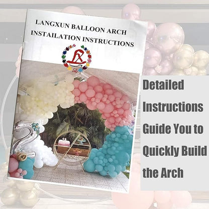 LANGXUN 9.5ft Large Size Metal Circle Balloon Arch Stand Decoration, Arch Frame - Image 4