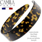 Camila Paris CP3460 French Headband for Women, Handmade Tokyo, Strong Hold Grip Women's Hair Band, Ligth and Very Flexible, No Slip and Durable Styling Girls Hair Accessories, Made in France