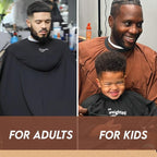1.5lb Kids Cape (Ages 3–8) – Weighted Hair Cutting Barber Cape with Elastic Collar, Waterproof Salon Cape for Added Comfort, Perfect for Barber & Hairstylist (52 x 36 in)