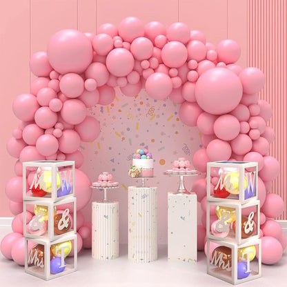 ximoogoooz Transparent Wedding Balloon Boxes 3PCS White Mr and Mrs Balloon Boxes - Image 2