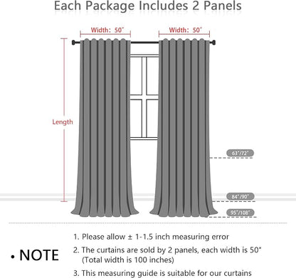 Sage Green Curtains 63 Inches Long Boho Curtains - Image 5
