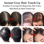 VOLLUCK Root Touch up Powder, Long-lasting Gray Hair Cover up Powder for All Hair Types, Waterproof for Women and Men (Medium-Brown, 0.42 0unce)