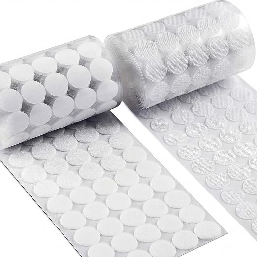 Self Adhesive Dots, Strong Adhesive 1000Pcs 0.59" Diameter Back Nylon, Hook & by RenaChris