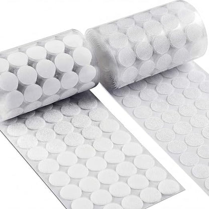 Self Adhesive Dots, Strong Adhesive 1000Pcs 0.59" Diameter Back Nylon, Hook & by RenaChris