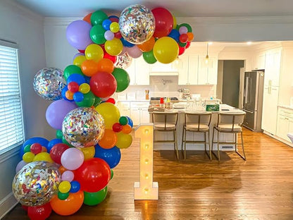 Biapian Red Yellow Blue Balloons, 12 Inch Matte Latex Balloons Colourful - Image 5