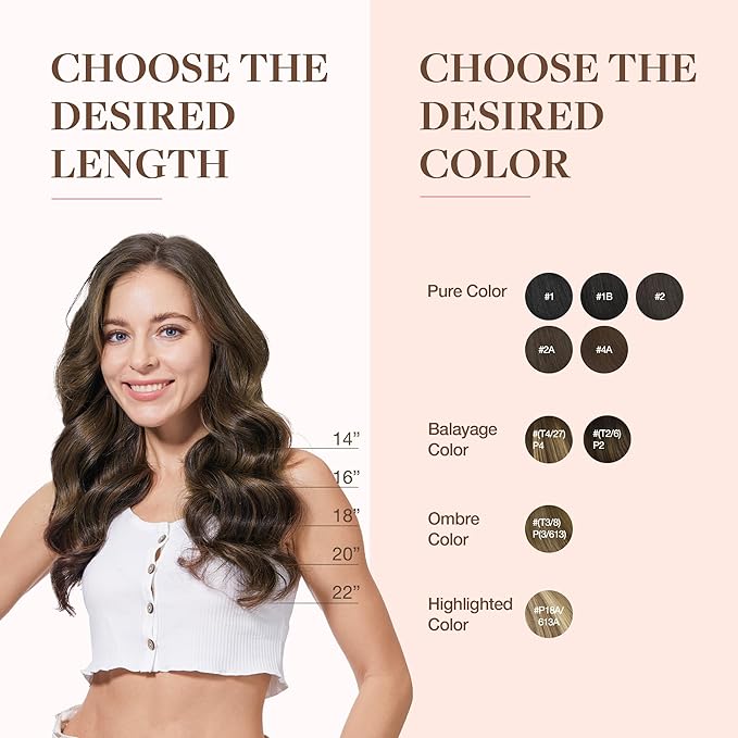GOO GOO Clip in Hair Extensions Real Human Hair, Remy Human Hair Extensions Clip ins for Women, Natural Human Hair, 20inch 110g 7Pcs, 1B/6/1B Balayage Natural Black to Chestnut Brown