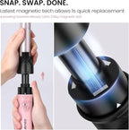 Rotating Curling Iron 3 in 1 Set, Automatic Curling Wand with 3 Interchangeable Ceramic Barrels(0.75" - 1.25"), Instant Heating Hair Culer with 5 Adjustable Temp, Include Heat Resistant Glove & Clips