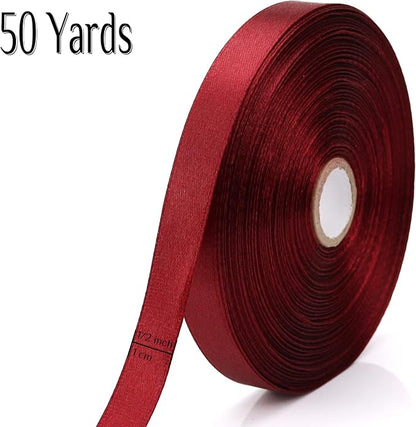 Nsilu 1/2 inch, Wine Red Ribbon - Image 2