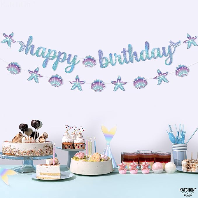 KatchOn Blue Happy Birthday Banner 10 Feet - Image 5