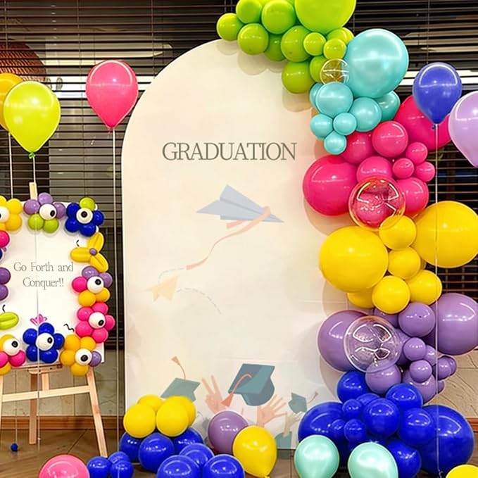 Colorful Rainbow Balloon Garland Arch Kit - Image 5