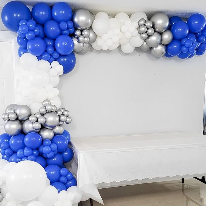 Voircoloria 105pcs Royal Blue Party Balloons, 12inch | - Image 5