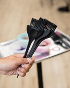FRAMAR Black Hair Color Brush Set - Hair Coloring Brush for Hair Dye, Color Brushes for Hair Salon, Tint Brush for Dyeing Hair, Tint Brushes, Brochas Para Tinte De Cabello - 3 Pack Matte