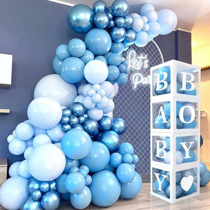 DataMoon Blue Baby Shower Decorations - Image 6