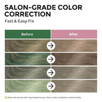Bye Bye Green Shampoo, Neutralizes Unwanted Green Tones, Sulfate Free, Color Correct For Blonde, Bleached or Light Brown Hair, 11. 83 Fl Oz