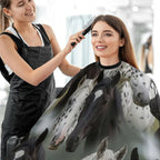 Hairdresser Cape with Neck Clasp for Coloring/Perming/Styling