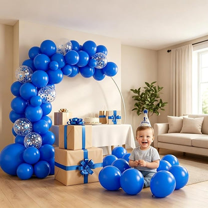 50pcs 12 Inch Royal Blue Latex Balloons | Premium Helium Quality Blue Balloons - Image 6