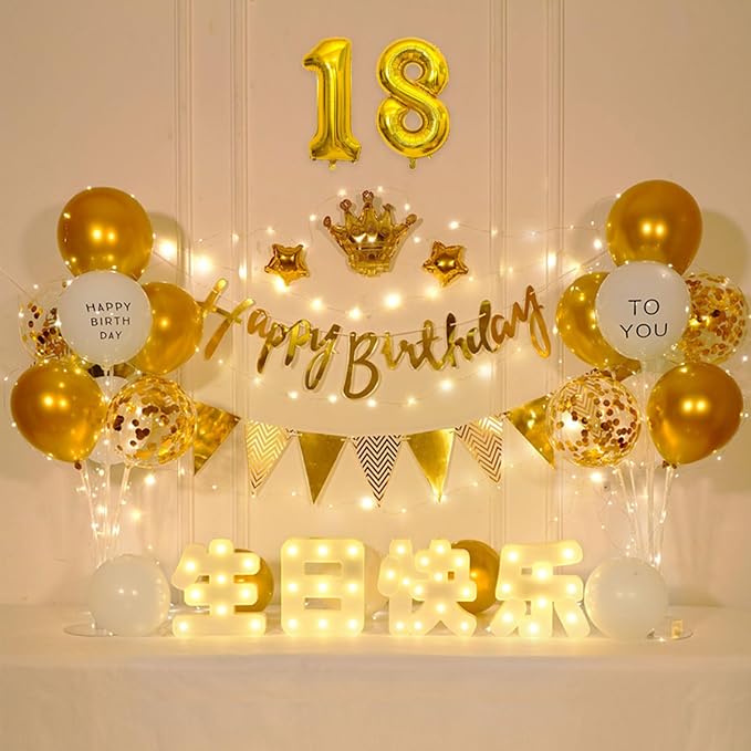 2 Set 20 Pcs Number Balloons 16 Inch Gold 0-9 Number Mylar Foil Balloons Gold - Image 4