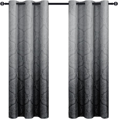 DWCN Black Ombre Curtains for Bedroom - Image 8