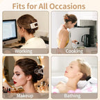 8Pcs French Flat Hair Clips for Women 2 Styles Claw Clips for Girls Matte Flat Hair Claw Clips for Thin and Thick Hair Large Non-slip Strong Hold Hair Accessories for Women (Transparent)