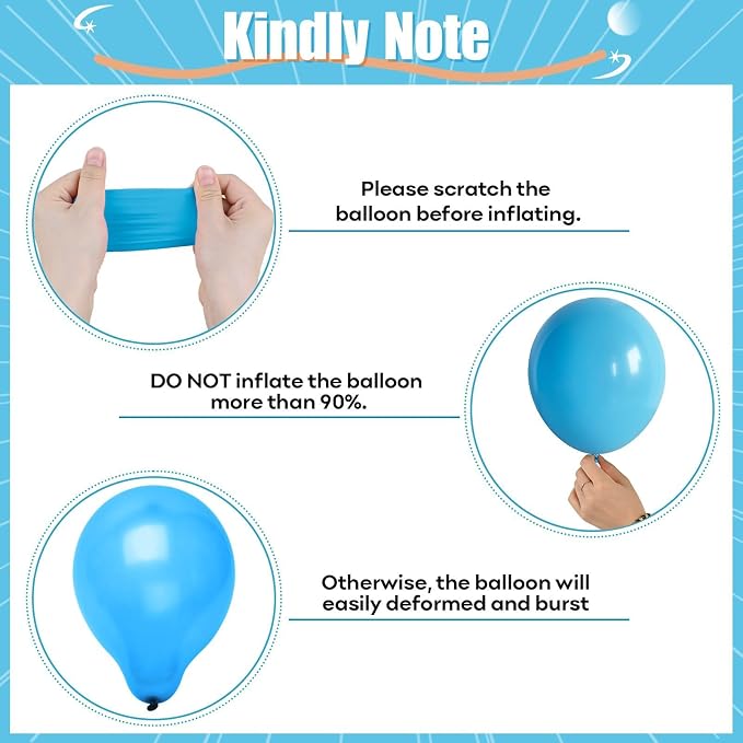 HILAVO Cow Print Balloons, 12Inch Light Blue Brown Sand White Cow Balloons | - Image 8