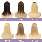 Womens Real Human Hair Toppers for Thin Hair #T3/60, 14 Inch Length 3x5 Inch Injected Silk Base 130% Density Hair Pieces