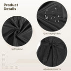 Homaisson 4 Pcs Black Haircutting Cape, Hair Capes for Salon Women, Polyester Salon Capes for Clients for Adults with Adjustable Waist