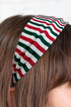TERSE Headbands for Women Short Hair Striped Headbands Non Slip Elastic Sweat Hairbands Soft Fabric Hairbands Workout Yoga Running Sport Hair Accessories