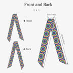 Headband Head Hairband for Women Girls Lady, Fashion Multi Style Neck Scarf Running Workout Sweat Band Headbands NecHairband Neck Sash Hair Decor, Colorful Tie Dye Art