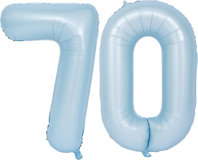 40 In Matte Blue Number Balloons Helium Foil Mylar Balloon Party Digital 70 | by Exquisitehighqualitypartydecorationstomeetyoureveryneed%EF%BC%81
