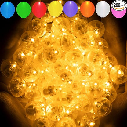 Aogist 200pcs Orange Balloon Light, Long Standby Time Waterproof Mini Ball Light by Aogist