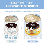 eZn Pudding Hair Dye, Ammonia-Free, Semi-Permanent DIY Korean Hair Dye Color with Keratin (Ash_Toner)