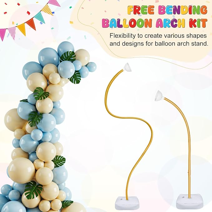 LED Balloon Arch Stand with Base 9.35FT/6FT Balloon Arch Frame - Image 6