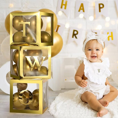 Voircoloria First Birthday Decorations One Balloon Boxes - Image 5