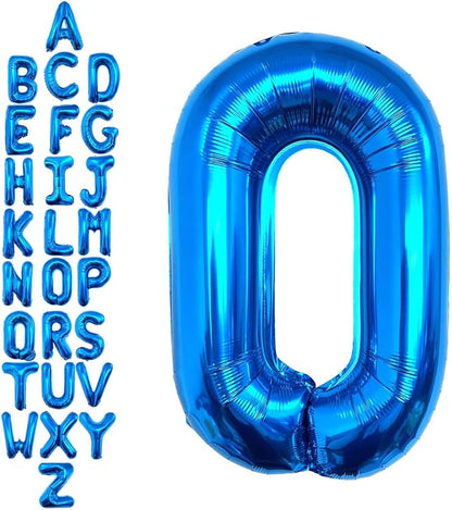 40 Inch Blue Letter O Balloons, DIY Phrase Foil Alphabet Letter O Balloons DIY by LHOAVWE