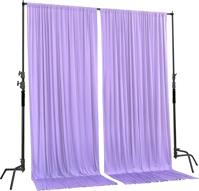 AK TRADING CO. 10 feet x 10 feet Polyester Backdrop Drapes Curtains Panels - Image 3