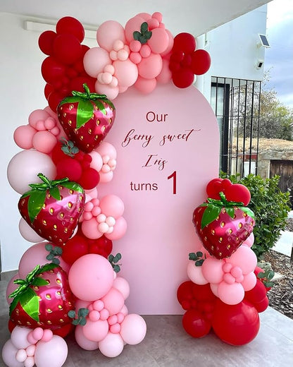 Strawberry Balloons Garland Arch Kit 153pcs - Image 7