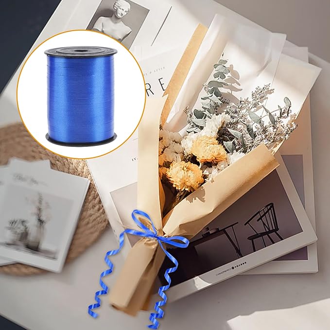 500 Yards Blue Curling Ribbon Balloon String Ribbon 1/5 Inch | Ribbon - Image 6