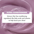 Lime Crime Pastel Colored Unicorn Hair Tint, Oyster (Lavender Grey) - Damage-Free Semi-Permanent Hair Color Conditions & Moisturizes - Temporary Hair Dye Kit Has Sugary Citrus Vanilla Scent - Vegan
