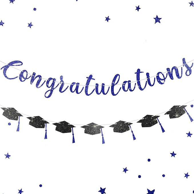 Pre-Strung Congratulations Banner Glitter Congratulations Banner by Unknown