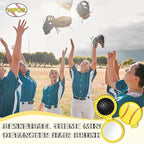 12 Pcs Softball Mini Detangler Brush, Folding Mirror Hair Brushes, Mini Travel Hair Brush, No Tangle Soft Flexible Bristles for Straight, Curly, Thick Hair for Softball Team Gift Sport Party