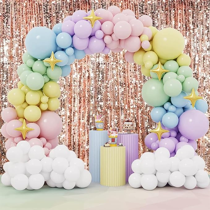 HH 9x8FT Big Sequin Backdrop Curtains, Photo Backdrop Payette Sequin Backdrop - Image 6