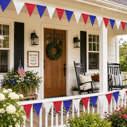 G2PLUS Triangle Flag Bunting, Pennant Banner and Decorative Garland, 39Ft | - Image 5
