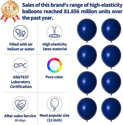 110pcs Navy Blue Balloon 12 Inch - Image 2