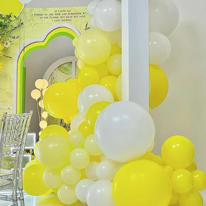 Voircoloria 105pcs Pastel Yellow Party Latex Balloons, 12inch | - Image 4