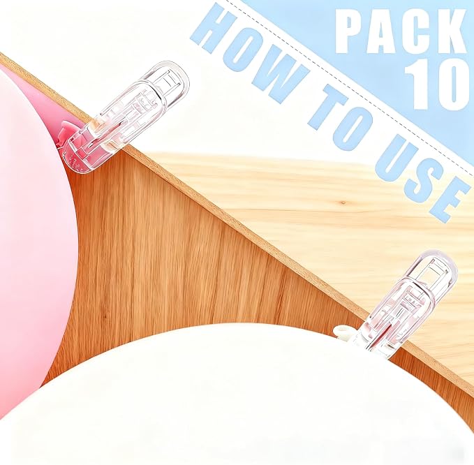 Balloon Arch Clips Plastic Spring Clamp-2.4" Heavy Duty Clip to Easily Create - Image 2