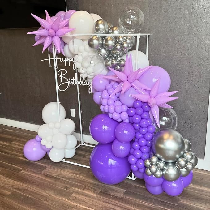 150Pcs Purple Balloons Garland Arch Kit - Image 4