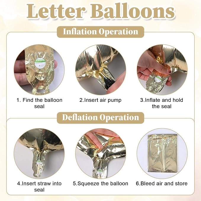 40inch Champagne Gold BRIDE Letter Balloons, Giant Light Gold Bride Foil Helium - Image 8